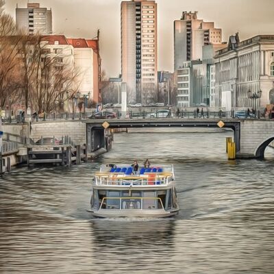 Klassenfahrt Berlin, Schifffahrt auf der Spree