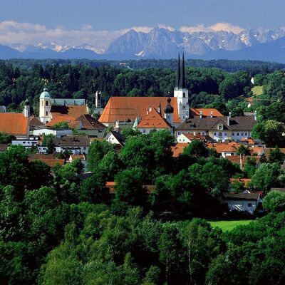 Altötting mit Alpenpanorama, Heiner Heine