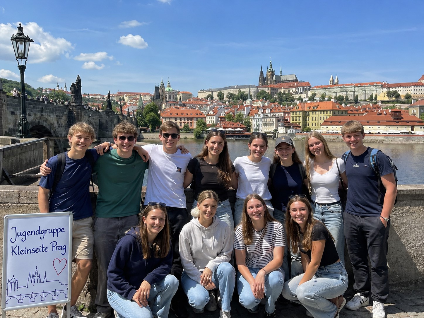 Klassenfahrt Prag - Blick zum Hradschin und Kleinseite